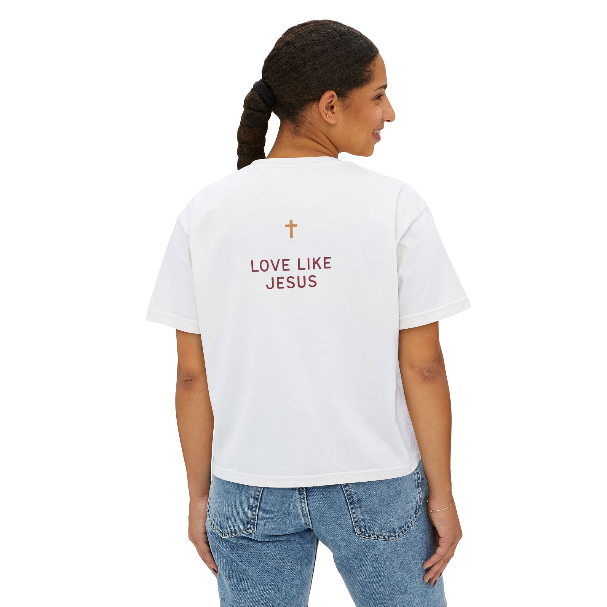 "Love Like Jesus" Women's boxy shirt